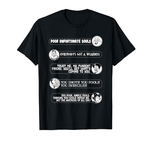 Disney Villians Group Text Conversation Shirt – Officially Licensed Disney Apparel