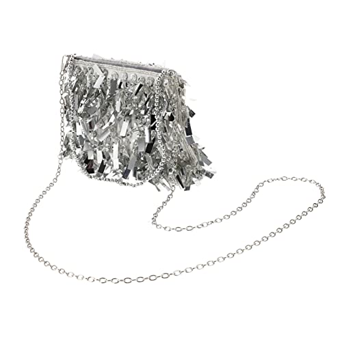 Sac bandoulière à sequins chic de bureau au shopping