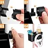 Universal Mic Stand Cup Holder Drink Holder with Headset Hanger for Music Stand,Light Stand, Tripod for Music Sheet, Live Streaming, Karaoke, Recording, Music Stand Accessories Dual Cup Clamp #5