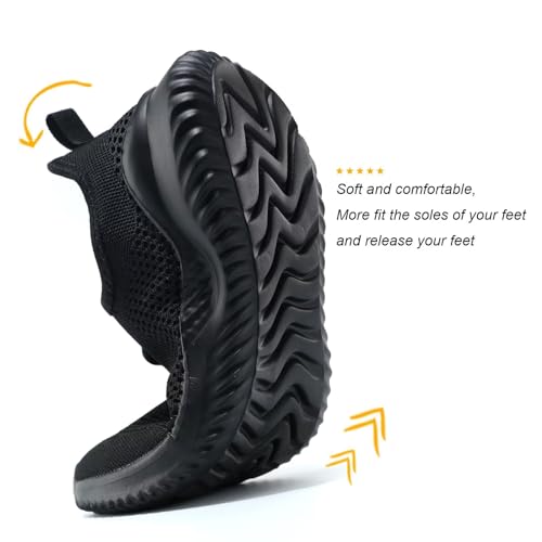 Mens Running Shoes Slip on Walking Tennis Sneakers Fashion Breathable Mesh Soft Sole Casual Athletic Lightweight3