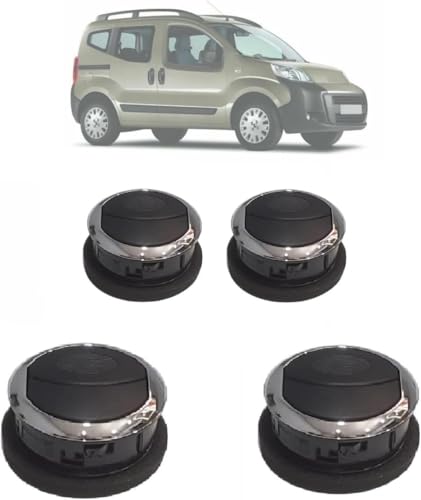 Grille de ventilation diffuseur d'air Bipper Fiorino chrome x4 - 2