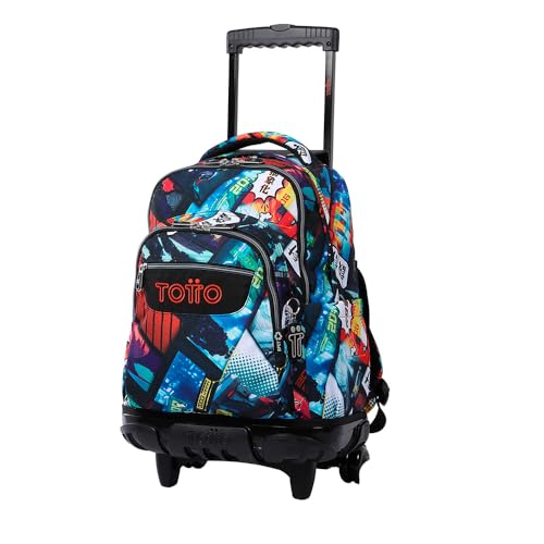 TOTTO MOCHILA ESCOLAR RUEDAS KASUYA Unisex-adulto AZUL 60