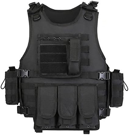 GZ XINXING Black Tactical Airsoft Paintball Vest (Black)