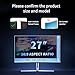 [2 Pack] Magnetic Privacy Screen for 27 Inch Monitor – Removable Anti-Glare Blue Light Filter for 16:9 Widescreen Desktop PC, Matte/Glossy Reversible Eye Protection Film