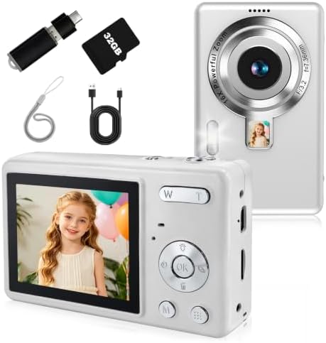 Amazon.com : Digital Camera for Teens, Compact Camera for Kids, 32GB SD ...