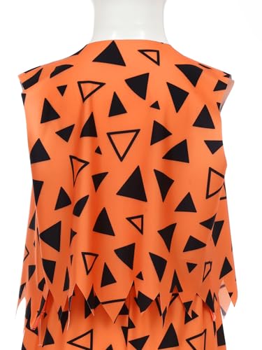 Kids Boys Stone Age Primitive Caveman Vest Jagged Trim Tank Top Waistcoat for Stage Performance4