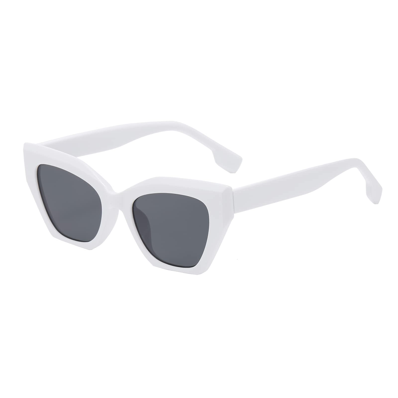 LJCZKA Women's Cat Eyes Sunglasses – Women's Sunglasses Retro Vintage Square Cat Eye Glasses Uv400