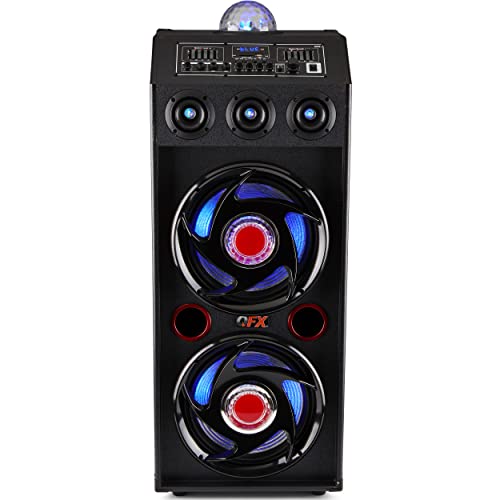 QFX SBX-412207BT TWS Bluetooth Cabinet Speaker with Dual 12