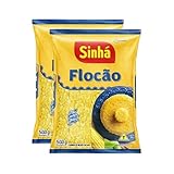 Pack Flocão Farinha de Milho Flocada Sinhá 2x 500g