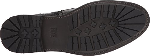 Image of Frye Bowery Lace Up Vintage-Style Leather Boots for Men - Fine Pull-Up Leather with Zipper Closure, Antique Brass Hardware, and Lug Traction Outsole