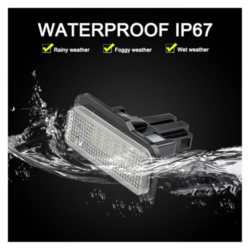 Lámpara de matrícula LED de 12V para Tesla Model S modelos 2012 a 2016 6