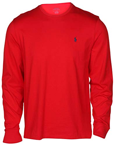 Image of Polo Ralph Lauren Mens Jersey Long Sleeve T-Shirt, Red, Medium