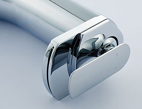 Modern Waterfall Single Handle Brass With Chrome Finish Kitchen Basin Sink Faucet(D-81H18-Chr) #TOP4