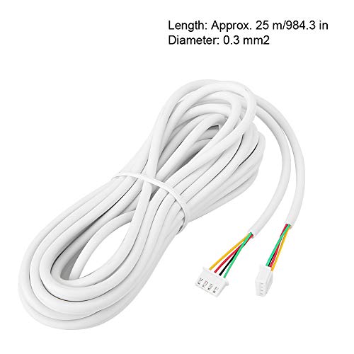 Flexibel 4 Kärnor 25 M 0,3 Mm Kopparkabel för Videodörrtelefon