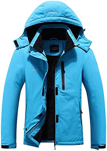 DLGJPA Women's Mountain Waterproof Ski Jacket Hooded Windbreakers Windproof Raincoat Winter Warm Snow Coat…