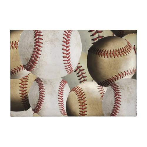 EgoMed Art mural, toile 7,8 x 11,8 pouces Peinture décorative Peinture murale pour salon, Sports Baseball