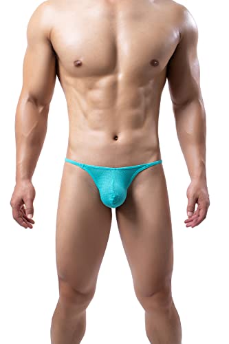 Eywlwaar Men's Nylon Thong Underwear Breathable Low Rise G-String Panties #TOP3