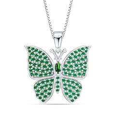 Green CZ Butterfly