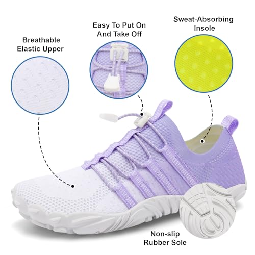 Image of XIHALOOK Athletic Hiking Water Shoes Womens Mens Quick Dry Barefoot for Beach Walking Kayaking Surfing Training