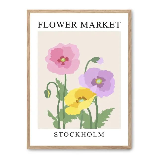 Tableau Flower Market FASE5 affiche poster deco salon moderne