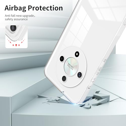 WOKEZ Transparent Stötsäkert Fodral för Honor Magic6 Lite/X9b