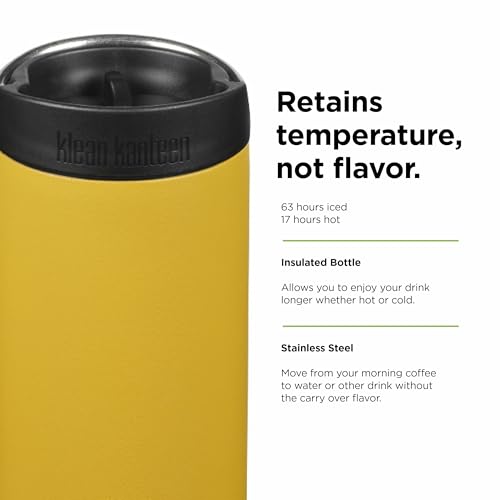 Thermos Klean Kanteen TKWide 592 ml Gourde Café Réutilisable Inox