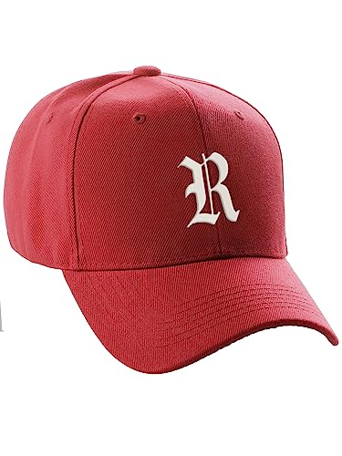 Gorra de béisbol con visera curva blanca con letras Old English miniatura 1