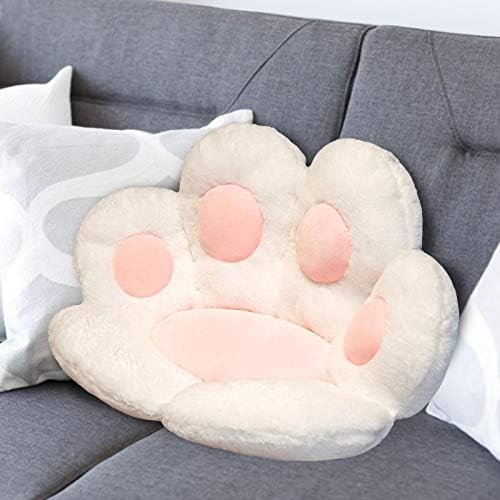 Seat Cushion Cat Paw Shape Lazy Sofa Office Chair Pad Plush Warm Skin-Friendly Floor Mat Armchair Seat Cushion Soft Cozy Chair Pillow Relieves Back and Tailbone Pain Relief