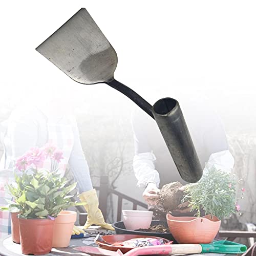 Baoblaze Pá de jardim com alça, pá de cabo curto, pá de para de flores, pá de transplante para acamp