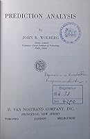 PREDICTION ANALYSIS 0442095600 Book Cover