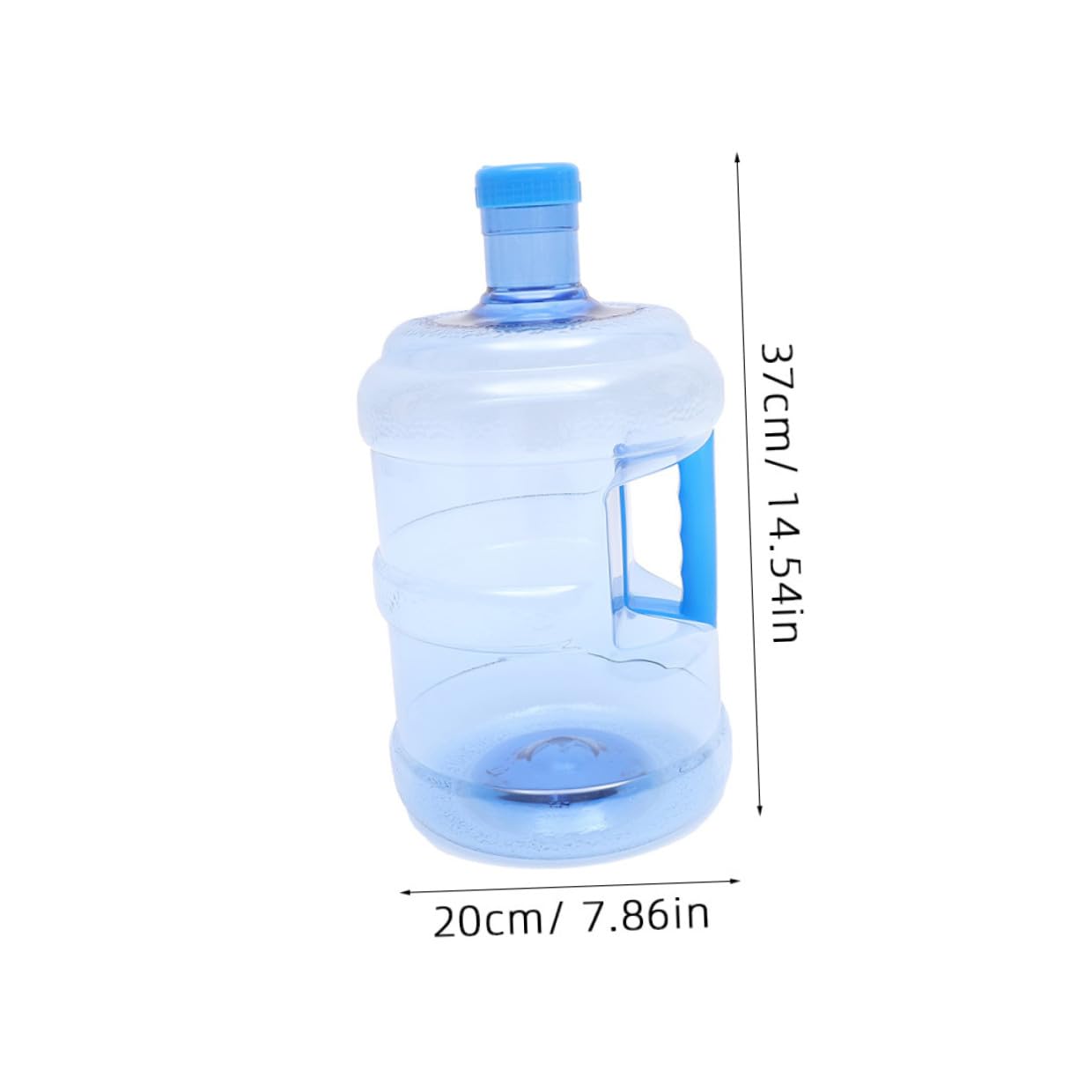Großer Wasserbehälter aus Dickem Pet mit Tragegriff Langlebiger Camping Wasserkanister für Outdoor Wandern Picknick Leicht und Platzsparend für Zuhause und Unterwegs