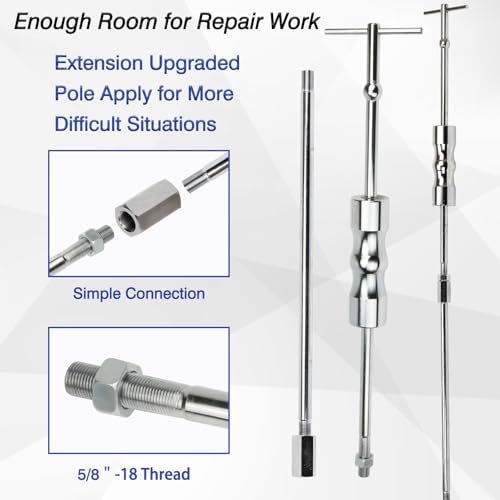 ReluxGo Inner CV Axle Puller Tool Set with 5/8"-18 Slide Hammer & Adapter Inner CV Joint Removal Tool Kit Front Wheel Drive Axle Puller Set Compatible with Taurus Sable FWDs from 1986 to 2021 by ReluxGo - Image 4