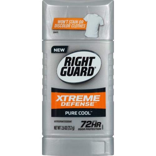 Right GuardXtreme Defense Antiperspirant Deodorant Stick Pure Cool, 2.6oz