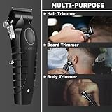 KEMEI 2296 Professional Hair Clippers for Men Cord/Cordless Hair Cutting Kits, Hair & Beard Trimmer, T Blade Barber Clippers with USB Rechargeable Gift for Men - Image 6