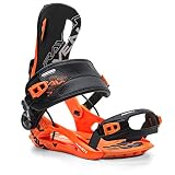 RAVEN Snowboard Bindung Fastec FT270 oder FT360 (FT270 Black/Orange, L(41-44))