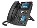 Fanvil X5U High-End VoIP Phone, 3.5-Inch Color Display, 2.4-Inch Side Color Display for DSS Keys. 16 SIP Lines, Dual-Port Gigabit Ethernet, Power Adapter Not Included