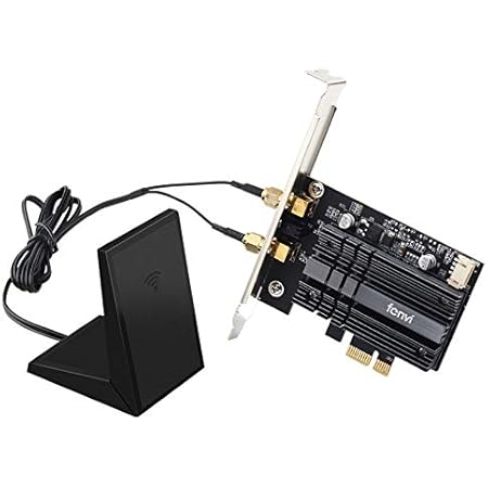 Fenvi Wireless Network Card adapter extender with bluetooth 5.0 Dual Band Wifi Card -AX 200 PC PCIE 2400Mbps BT 802.11ac 2.4Ghz / 5Ghz MU-MIMO Desktop Wifi6 Network Card with Magnetic Antenna