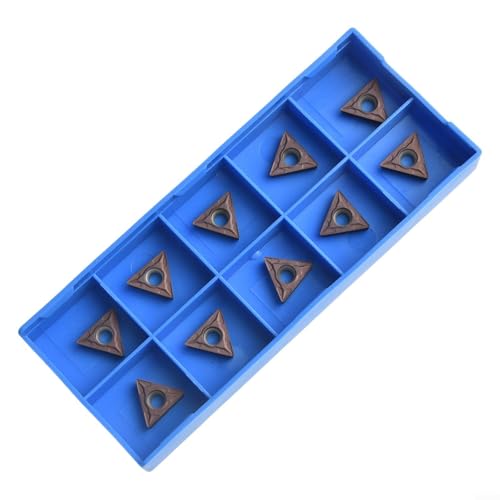 10pcs TCMT110204-HM 1125 Carbide Milling Inserts TCMT21.51 for Steel Finishing, Tight Tolerance, Long Service Life, High Resistance, Easy to Replace, Suitable for CNC Industrial Machining