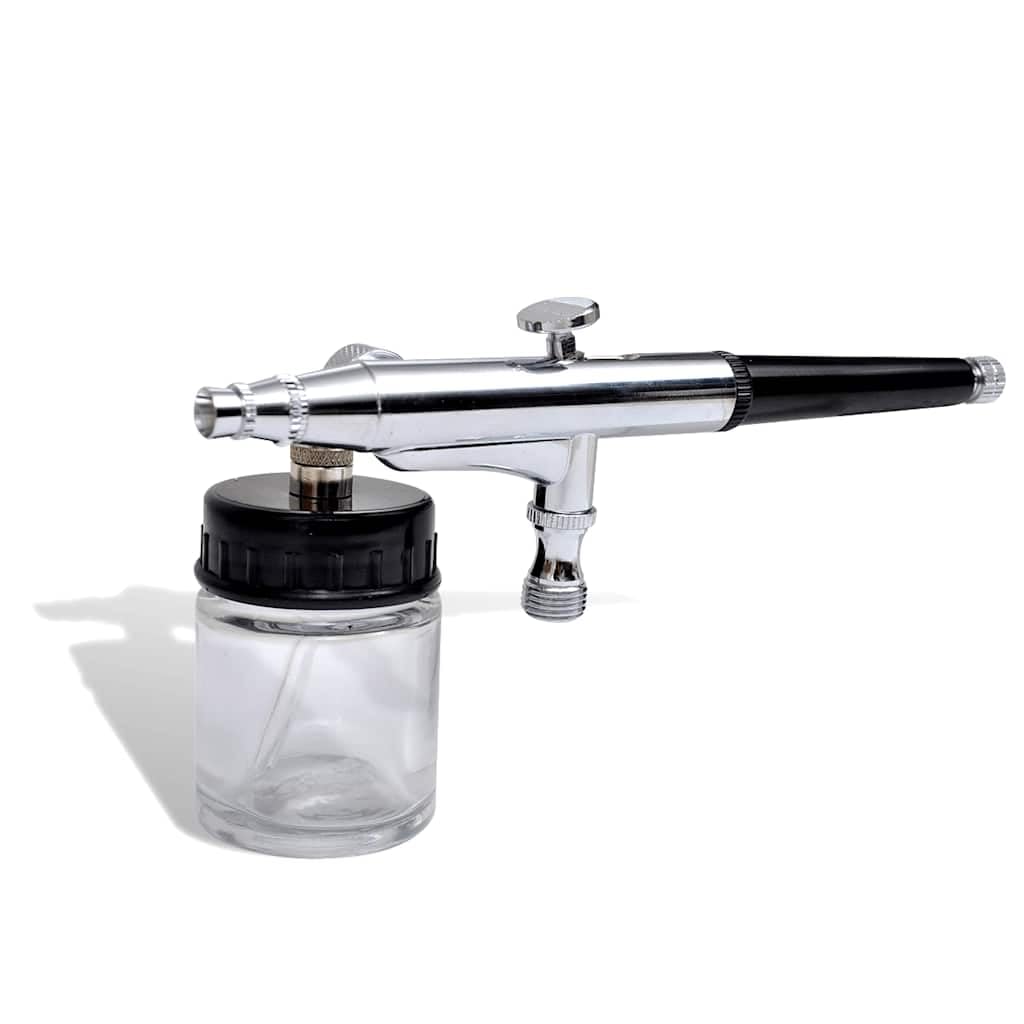 Airbrush Set mit 0,2/0,3/0,5 mm Düsen und Nadeln für Modellbau, Body Painting, Nail Art und Lackierung, inkl. Luftschlauch und Aufbewahrungskoffer