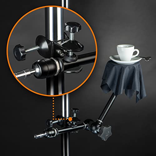 walimex Double Screw Clamp for Background Attachment, Black - Image 3