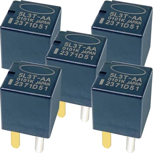 5-Pack 5L3T-AA 12VDC 20A 4-Pin SPST Automotive Relay - Compatible