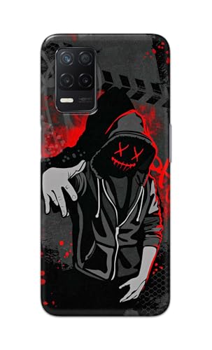 Image of Printed Hard Back Cover for Realme Narzo 30 5G Back Cover (Hoodie Rapper) -190724(EA)