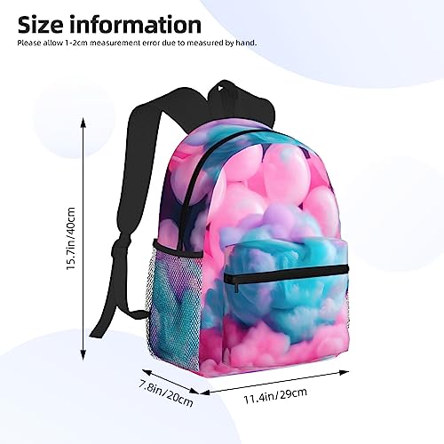 Sac à dos en coton rose avec poches fonctionnelles et légères - 4