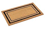 Kempf Black Border Coco Coir Doormat, 36