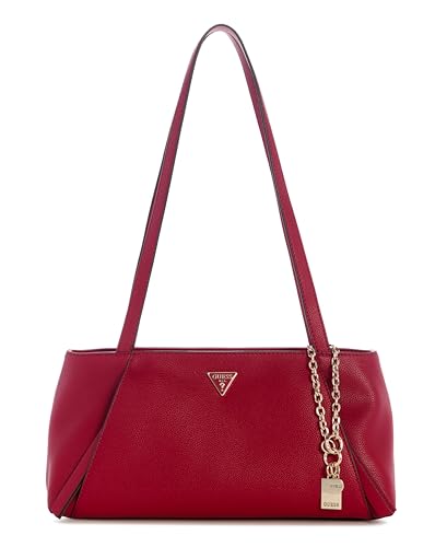 Sac à épaule GUESS Devon Shoulder Satchel Dark Cherry rouge foncé tendance