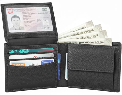 Image of NAPA HIDE Leather Wallet for Men (Black)