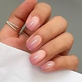 JMEOWIO Nagelfolie UV Härtend Rosa Farbverlauf UV Gel Nail Strips Nagelsticker Nagelaufkleber Nail Art Dekoration Nageldesign Zubehör