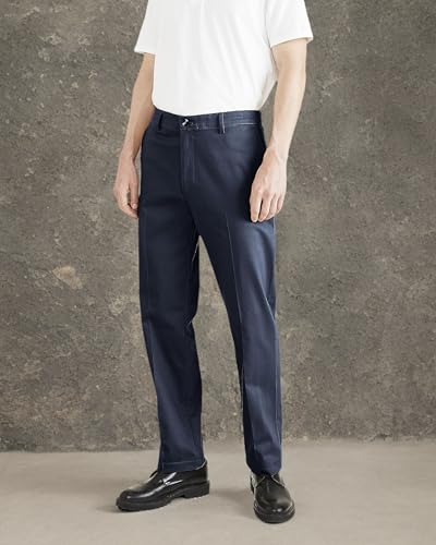 Dockers® Men's Signature Khaki Classic Fit Iron Free with Stain Defender® (Regular and Big & Tall), Navy Blazer, 44W x 32L4