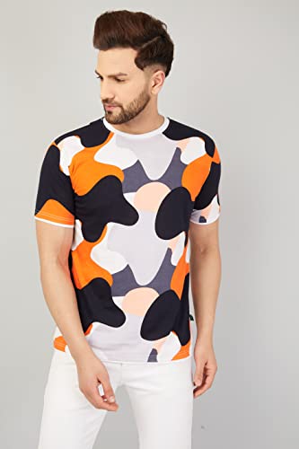 Image of Diversify Men's Cotton Round Neck Half Sleeve Regular Fit Printed T-Shirt
