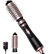 Rotating Hair Dryer Brush Round Hot Air Spin Brush Set with 2 Brushes (2" & 1.5"), Negative Ionic...